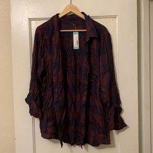 NWT Tinsel Hattie Two Pocket Button Down XXL